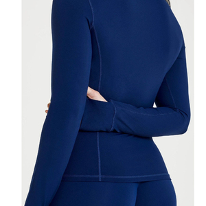 Veste de yoga respirante sur mesure, grande taille, avec extensibilité quadridirectionnelle, coupe-vent, fermeture éclair, pour la salle de sport, le fitness et les vêtements de sport - Product Image 6