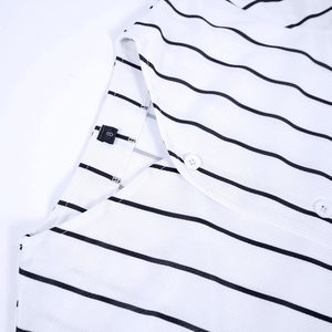 เสื้อเบสบอลลายทางสำหรับเด็กผู้ชาย แขนสั้น ติดกระดุมด้านหน้า ระบายอากาศได้ดี ผลิตจากโพลีเอสเตอร์ เหมาะสำหรับเล่นกีฬา ใส่ได้ทุกฤดู - Product Image 6