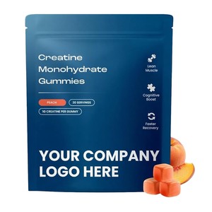 Private Label <b>Creatine</b> Monohydrate Gummies Dietary Supplement Chewable <b>Creatine</b> Gummies OEM ODM Bulk Supply - Product Image 1