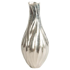 Luxury Modern Textured Aluminum <b>Flower</b> Vase Elegant Handcrafted Metal Vase for Home Hotel and Office Desktop Decoration - Product Image 1