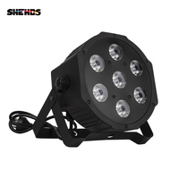 SHEHDS 7x12W RGBW 4-en-1 Par LED DMX512 Projecteur de Scène pour DJ, Mariages et Événements