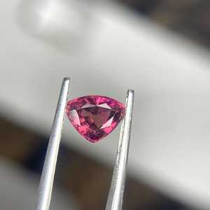 Pierre précieuse de tourmaline rubellite naturelle rose-rouge, pierre à facettes non montée pour bijoux, bague, pendentif - Product Image 3