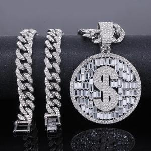 Pendentif en diamant de qualité supérieure, best-seller, en forme de signe dollar, pour style rappeur ou spectacles sur scène, disponible au prix d'exportation - Product Image 2
