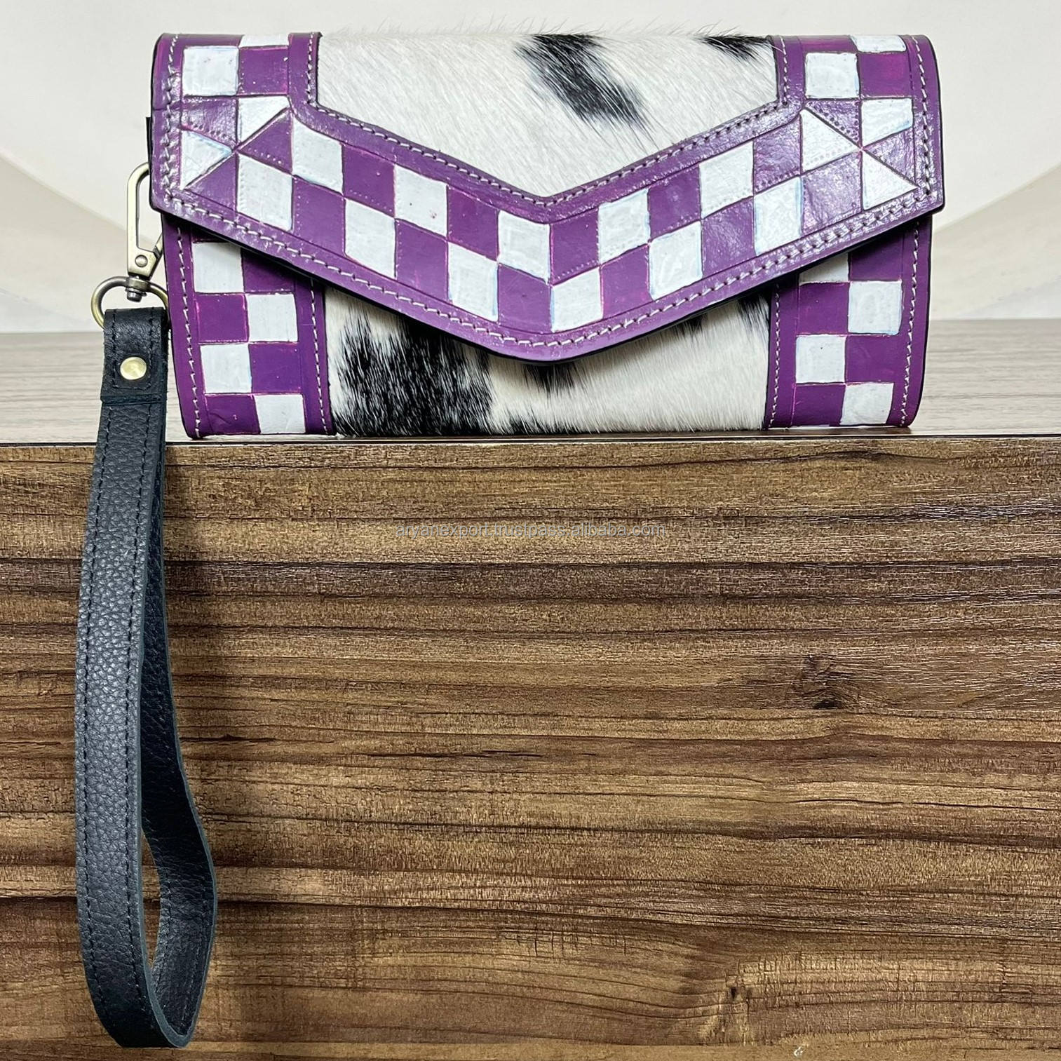 Purple & White Checkered