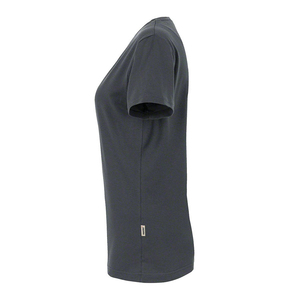 T-shirt de sport respirant à col en V 100 % coton personnalisé avec logo, idéal pour l'été, écologique, à séchage rapide, pour femme, vente en gros - Product Image 6