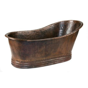 Bañera de Cobre Independiente de Lujo, Moderna, Hecha a Mano, Ecológica, Personalizable, Ovalada, con Calefacción para Baños de Hogar y Hotel - Product Image 5