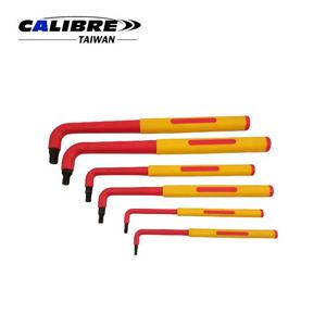 Jeu de clés Allen hexagonales isolées extra longues VDE pour électriciens, 6 pièces, 2,5-8 mm, calibre industriel métrique, TAIWAN - Product Image 2