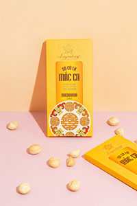 Barra de chocolate de gran calidad de un solo Origen de Vietnam, 72% de cacao oscuro y Macadamia para regalo - Product Image 4