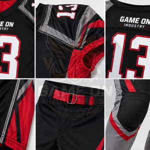 For Wholesale Rate Premium Quality Customized Made New Arrival OEM ODM Service Team Wear American Football Jersey and Pants Sets - Product Image 6