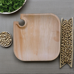 Nouvelles Assiettes Gourmet Carrées Élégantes de 8 Pouces en Feuille de Palmier Jetables pour Cocktails, Snacks et Desserts – Assiettes de Fête 2026 - Product Image 1