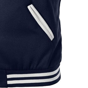 Chaqueta Varsity Personalizada con Logotipo, Estilo Vintage, Bordado de Lana Chenille, Manga de Cuero, Diseño de Béisbol para Hombre - Product Image 4