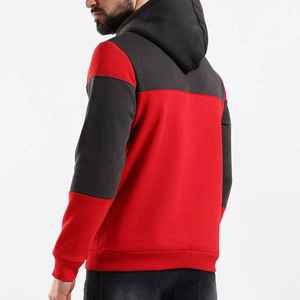 Sudadera con Capucha para Hombre, Diseño Color Block, Corte Regular, Informal, para Otoño, Tejida, Manga Larga, con Bolsillo - Product Image 2