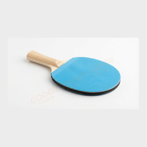 Raquette de tennis de table professionnelle en fibre de carbone, poignée en bois, légère, écologique, surface en caoutchouc bleu ciel, poignée antidérapante - Product Image 3