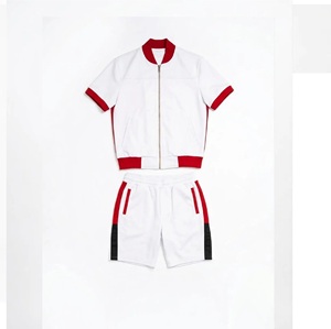 Men's Leather Color-Block Set Black Red <b>White</b> Bomber <b>Jacket</b> & Shirt Shorts Genuine Leather <b>Waterproof</b> Breathable Winter Outfit - Product Image 4