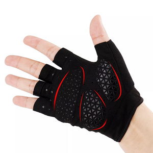 Guantes Cortos de Ciclismo, Transpirables, Resistentes a Impactos, para Entrenamiento, Gimnasio, Actividades al Aire Libre, con Logotipo Personalizado - Product Image 2