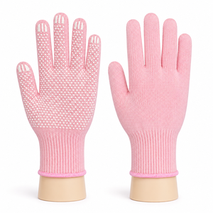 Flexible PVC Dotted Breathable Anti-Slip Work <b>Gloves</b> with Textured Palm Surface for Secure Grip and Material Handling - Product Image 1