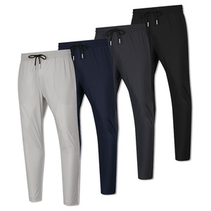 Pantalon de sport pour homme, pantalon de course à séchage rapide, tissé, ample, décontracté, droit, pour le printemps et l'automne, pour le fitness et les activités de plein air - Product Image 3