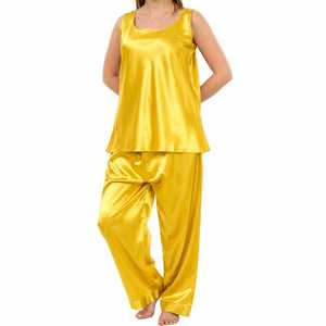 Conjunto de Pijama de Satén de Lujo para Mujer, Ropa de Dormir Suave y Cómoda - Product Image 1