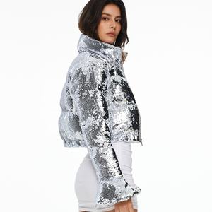 Chaquetas acolchadas de poliéster brillante para mujer, ligeras, impermeables, reversibles, de talla grande, para hombre, cálidas y transpirables para el invierno - Product Image 2