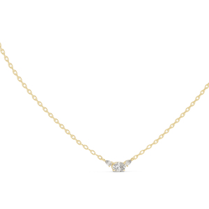 Colgante Moderno de Oro Amarillo de 14K con Diamante Cultivado en Laboratorio de 0.19 Ct, Certificado por IGI, para Mujer |   Ropa de Fiesta |   Diamante Cultivado Nuevo - Product Image 4