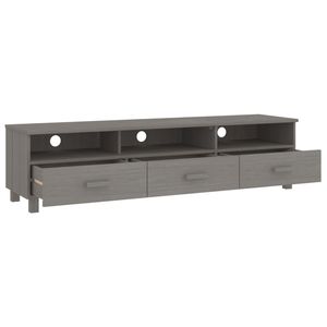 HAMAR grigio chiaro legno massello pino TV Stand 62.2 "x 15.7" x 15.7" - Product Image 5