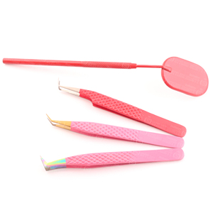 Japanese Stainless Steel Eyelash Extension Tweezers With <b>Mirror</b> Handle Private Label High Elasticity - Product Image 1