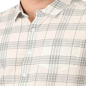 Camisas de vestir de algodón informales personalizadas para hombre diseño de verano transpirable antiarrugas con cuello alto de manga larga para oficina - Product Image 2
