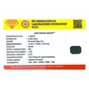 Natural Zambian Emerald 10.15 Carat Loose Gemstone Emerald Cut for Fine Jewelry - Product Image 4