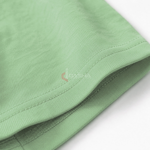 T-shirt décontracté en jersey pour homme, broderie longue, motif uni, design vierge, poids lourd, vente en gros OEM, faible MOQ - Product Image 4