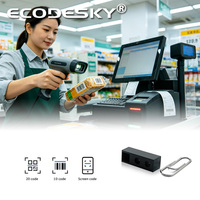 Escáner de Código de Barras de Tamaño Pequeño EMT3D05, Lector de Códigos QR para Teléfono Inteligente con 3 Años de Garantía
