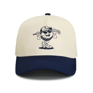 Wholesale Classic Waterproof Golf Hats 5 Panel Two Tone Custom Graphic Printed Logo Sport <b>Cap</b> Golf Headwear Adjustable Buckle - Product Image 1