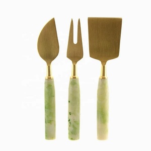High Demanded <b>Cheese</b> <b>Knife</b> <b>Set</b> With MOP Inlay Handle Modern <b>Cheese</b> <b>Knife</b> <b>Set</b> With Gold Plated Blades And Mother Of Pearl Handles - Product Image 4
