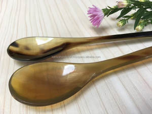 Hecho a mano 100% cuchara de cuerno de búfalo Natural Combo estilo Feng Shui diseño Animal hecho a mano artesanías naturales recuerdos - Product Image 2