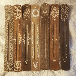 Wooden Incense <b>Stick</b> Holder Sandalwood Hand Made Aromatic <b>Diffuser</b> All Season Use - Product Image 5