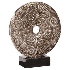 Sculpture abstraite élégante en laiton et aluminium, art décoratif en métal, statue décorative, figurine en métal pour hôtel, décoration de table à domicile - Product Image 5
