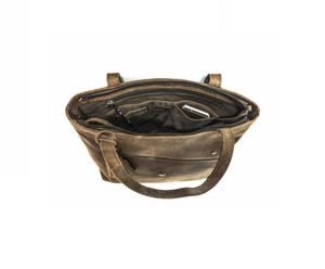 Sac fourre-tout vintage pour femme en cuir véritable, prix de gros, avec doublure douce et une élégance qui convient au style quotidien - Product Image 5