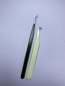 Pinzas de Precisión para Pestañas, de Acero Inoxidable, con Punta Puntiaguda, Herramienta de Belleza Antiestática - Product Image 5