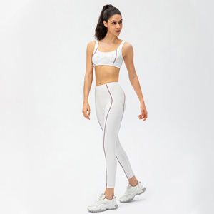 Conjunto de Yoga de 2 Piezas Ecológico y Agradable al Tacto para Mujer, Bra Deportivo y Leggings de Cintura Alta, Ropa Deportiva - Product Image 5