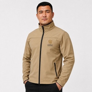 Blouson Softshell Homme d'extérieur Automne Hiver Chaud Coupe-Vent Entièrement Zippé Décontracté Rembourré Respirant Imperméable - Product Image 4