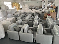 Modernes Wohnzimmer-Sofa mit Metallrahmen und Lederpolsterung, Einzel- oder Doppelsitz, Klappbares Schlafsofa, Transformer-Faltsofa