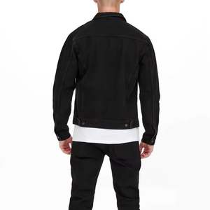 Meilleur fabricant de vestes en jean pour hommes, design unique, couleur noire, style boutonné sur le devant, vestes lisses pour hommes, veste en jean pour homme - Product Image 3