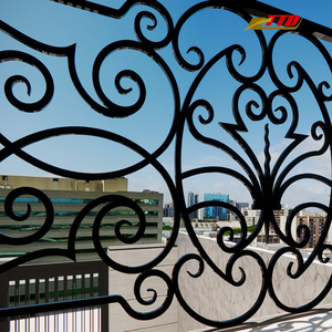 Garde-corps de luxe en fer fabriqué au Vietnam pour la décoration intérieure de grands balcons - Product Image 2