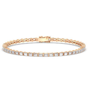 REYES – Bracelets de tennis personnalisés en argent sterling 925, 3 carats, en moissanite, pour elle et lui, accessoires cadeaux de mariage pour femmes, bijoux fins - Product Image 4