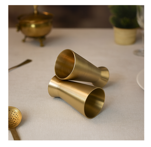 Verres en laiton pur à 100 %, design unique, écologiques, élégants, pour vin et jus, avec emballage personnalisé élégant - Product Image 6