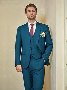 Luxury Mens Wedding <b>Suit</b> Pant Coat Formal Slim Fit Groom Tuxedo set - Product Image 2