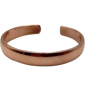 Handmade Oxidized Copper Hammered Cuff Bracelet Adjustable Open Wrap Fashionable Retro Style Wrist Accessory - Product Image 5