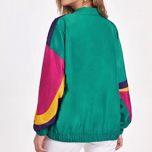 2026 Custom Wholesale Color Block Windbreaker Nylon <b>Jacket</b> Clothing Women <b>Jacket</b> Windbreaker Women Custom <b>Jackets</b> - Product Image 4