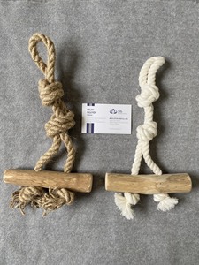 BEST SELLER BLUE LOTUS Jouet à mâcher en fibre de coco écologique et durable pour chiens et chats - Nettoyage interactif des dents, utilisation en intérieur - Product Image 1