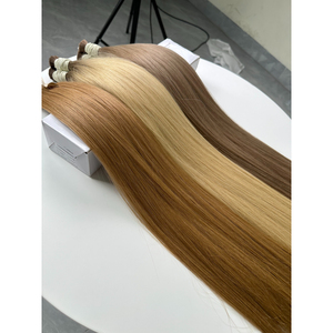 Extensiones de Cabello Humano Vietnamita Rubio Marrón a Granel, Liso Extremo, Doble Trama, Sedoso, Brillante, Trama Única, Adhesivas - Product Image 6