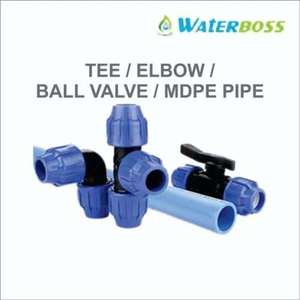 Vanne à boisseau sphérique basse pression Dhananjay Polymers Waterboss 20MM MDPE certifiée ISO 4427, résistante aux UV et aux produits chimiques, raccords flexibles - Product Image 2